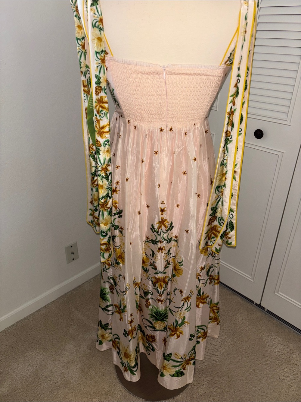 FARM Rio Pink Floral Embroidered Maxi Dress - Picture 7 of 8